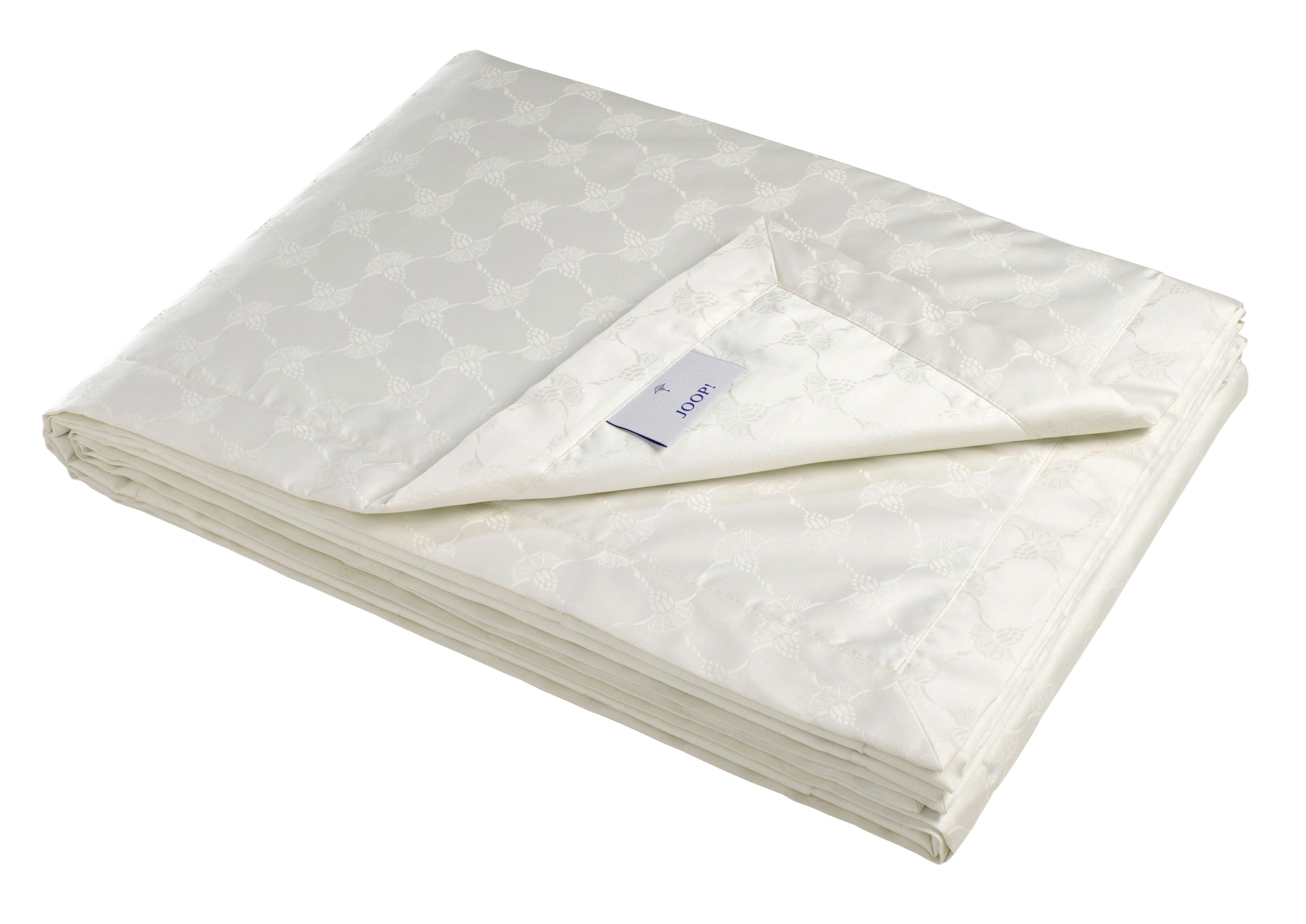 PLED JOOP! CORNFLOWER PLAID - biały, Design, tkanina (150/210cm) - Joop!