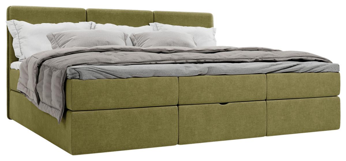 Familienbett Domino Combo Grün ca.240x200cm - Schwarz/Grün, MODERN, Holz/Holzwerkstoff (240/200cm) - MID.YOU