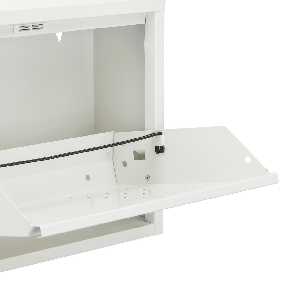 Schuhkipper in Weiss - Weiss, Modern, Metall (50/37/15cm) - Mömax