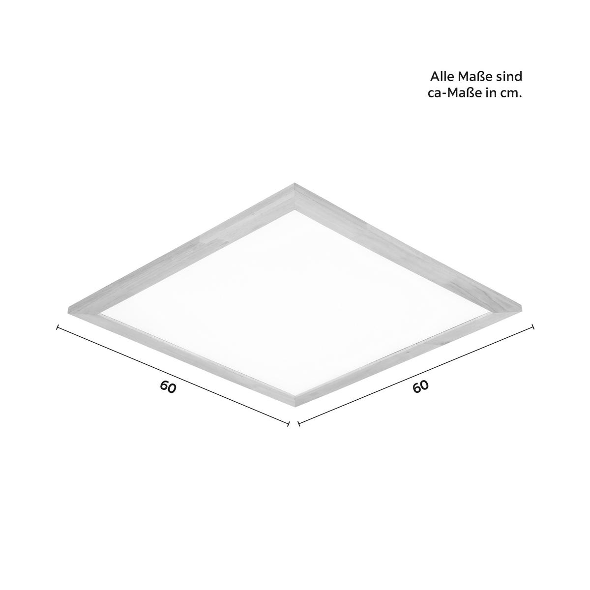 LAMPA SUFITOWA LED COURTNEY - kolor naturalny/biały, Modern, tworzywo sztuczne/metal (60/4,5/60cm) - Bessagi Home