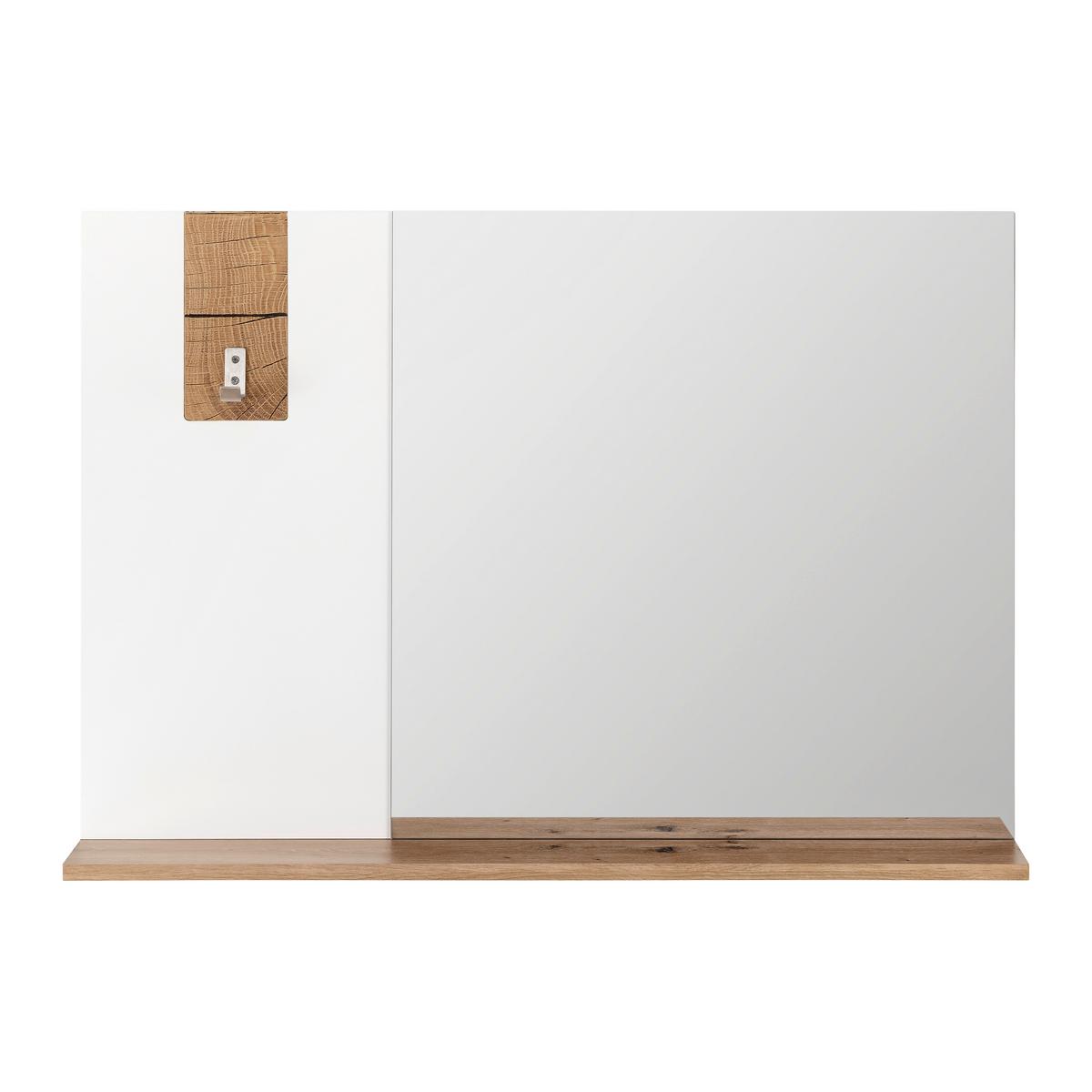 LUSTRO CARA - kolor dębowy/biały, Modern, szkło (90/62/15cm) - Bessagi Home