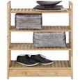 Schuhregal In Walnuss Massiv - Holz (70/81/27cm) - MÖMAX modern living
