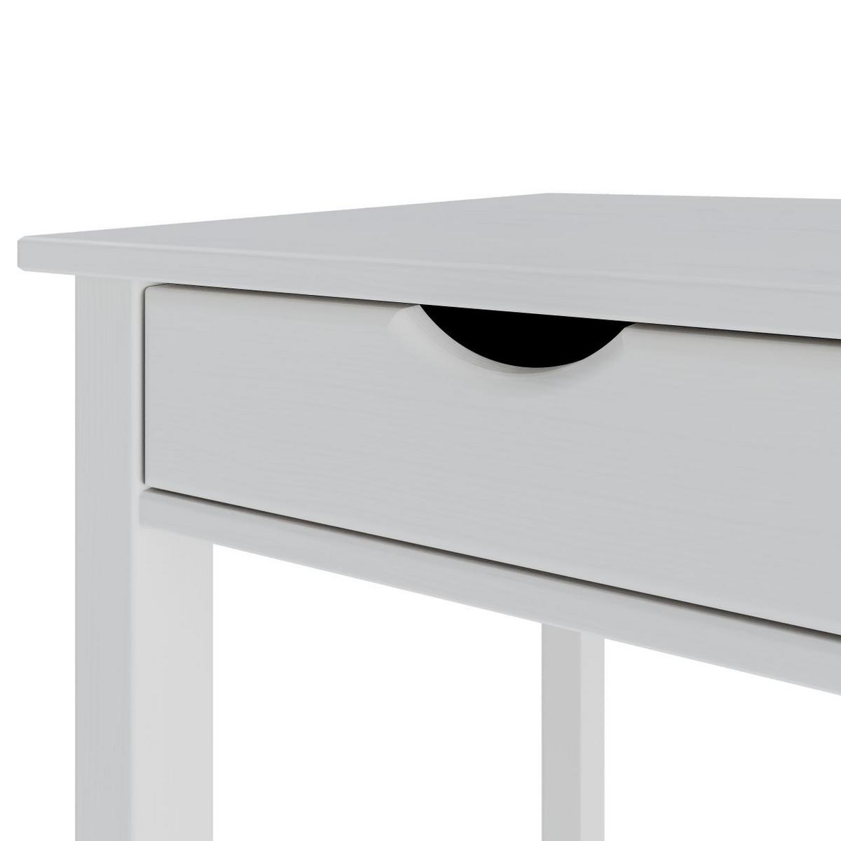 BIURKO GAVA - biały, Konventionell, materiał drewnopochodny/drewno (120/80/60cm) - MID.YOU