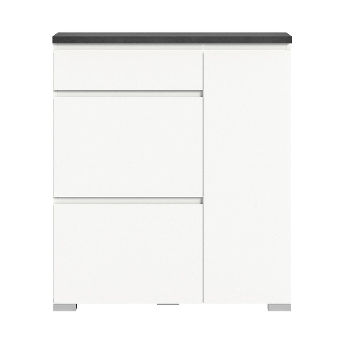 Ormarić Za Cipele Shoelove - bijela/siva, Moderno (95/109/27cm) - Modern Living