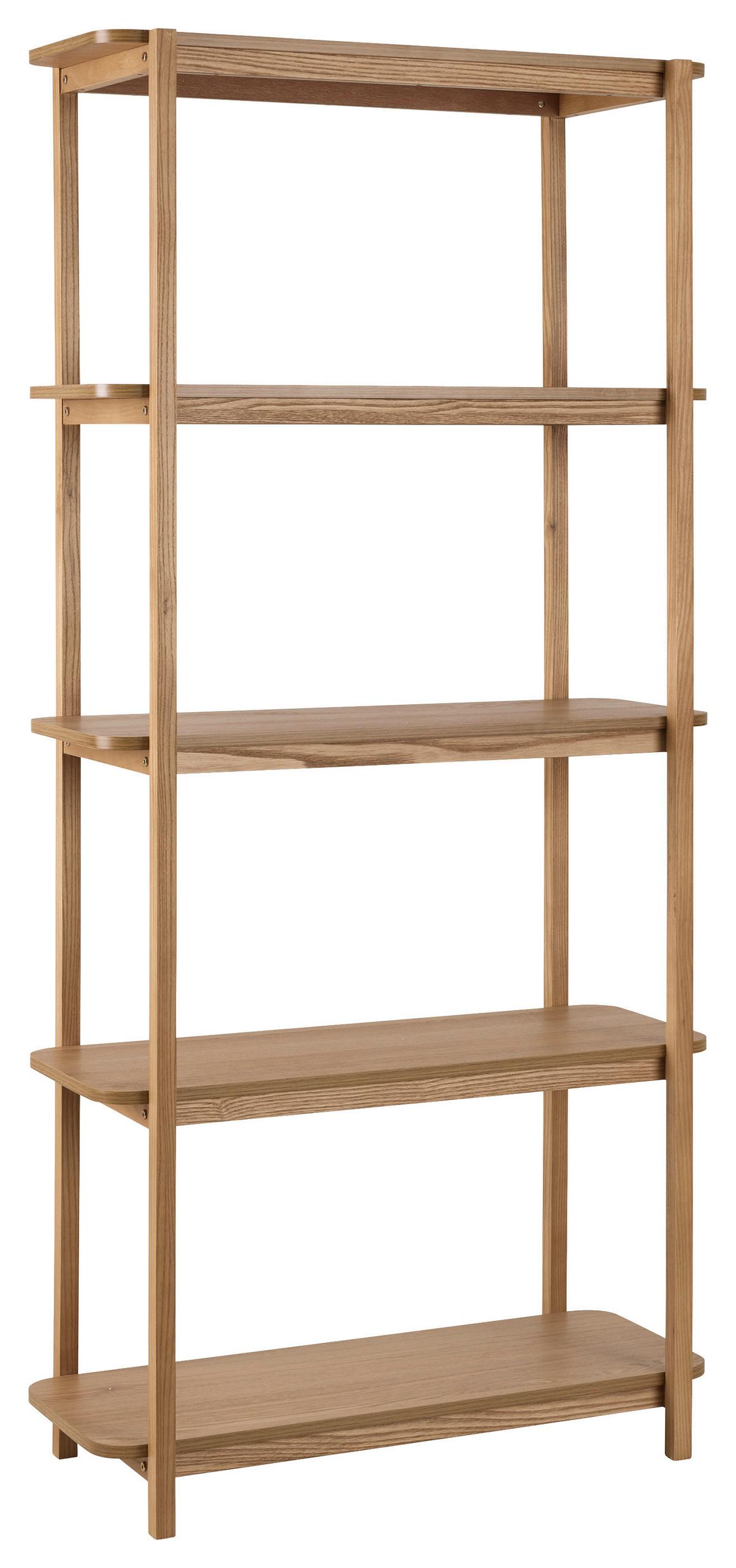 Regal Kavok Naturfarben Esche - Eschefarben/Naturfarben, Natur, Holz/Holzwerkstoff (80/170/35cm) - Premium Living