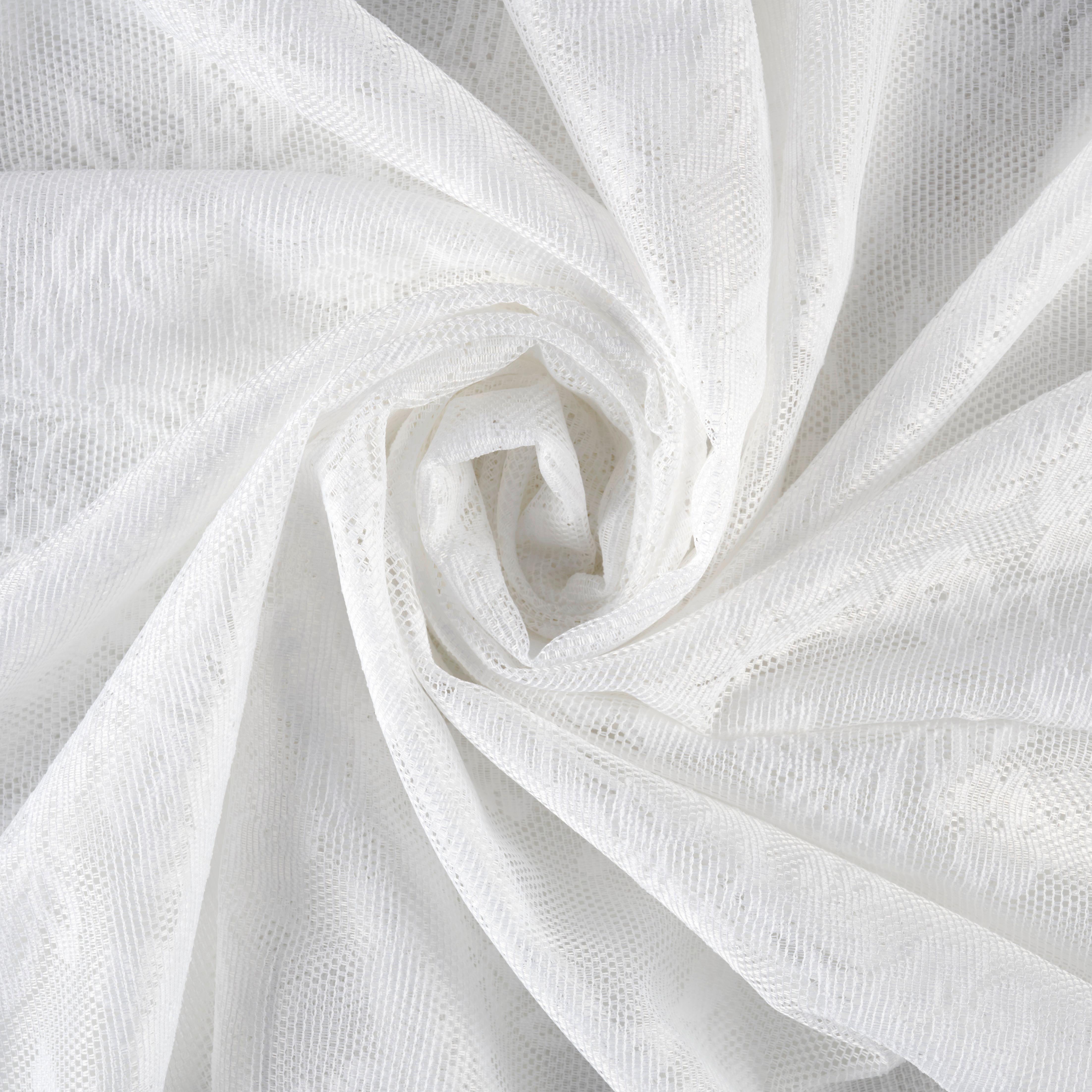 Fertigvorhang Lene Offwhite ca. 140x245cm - Weiß, ROMANTIK / LANDHAUS, Textil (140/245cm) - Based