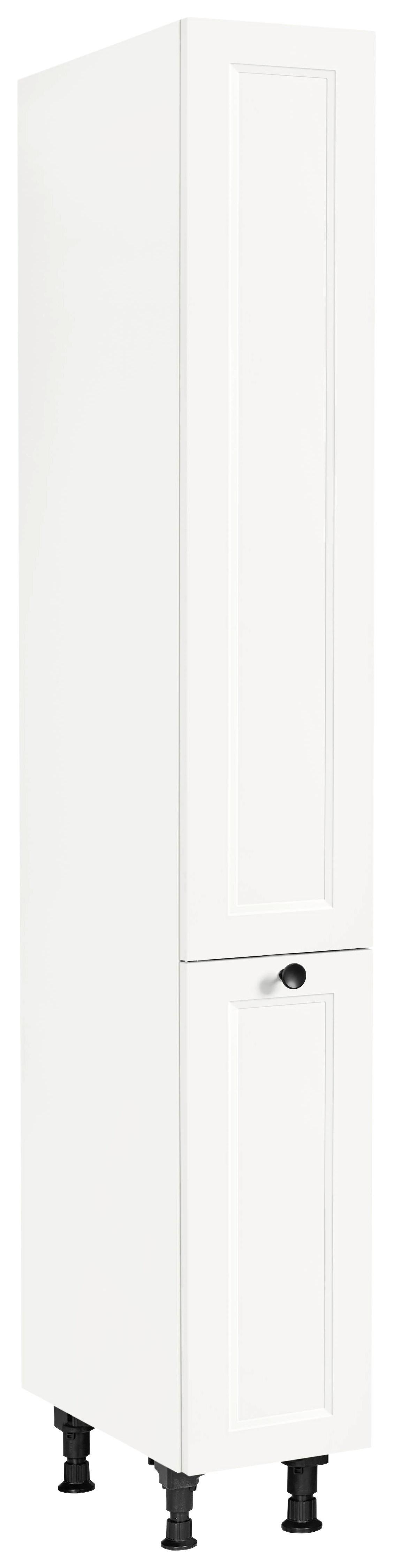 Apothekerschrank Cascada Weiß - Schwarz/Weiß, MODERN, Holzwerkstoff/Metall (30/216,6/58cm) - Nobilia