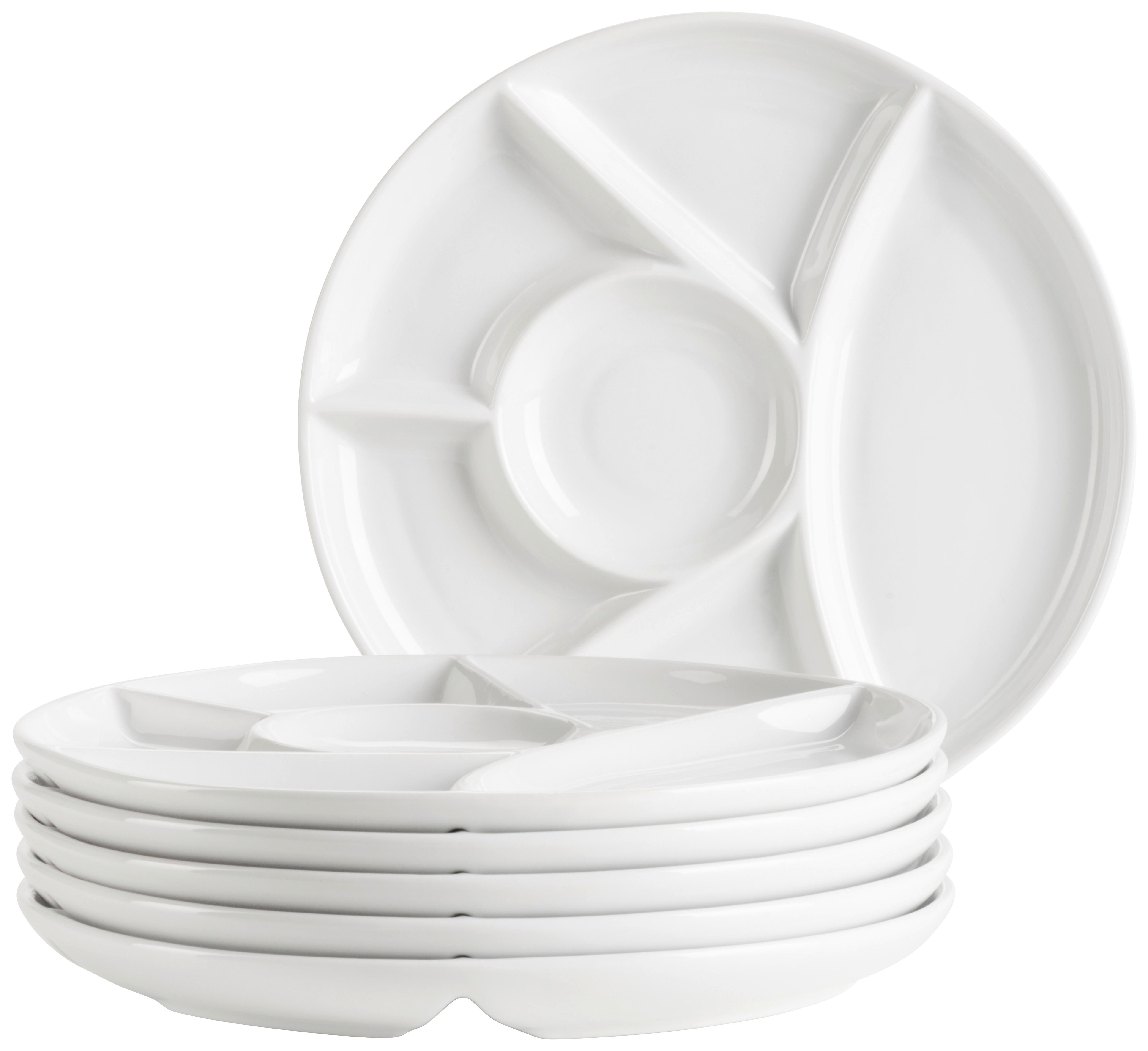 Tellerset 935484 - Weiss, Trend, Keramik (22cm) - Mäser