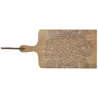Dekotablett Mandalia I in Naturfarben - Naturfarben, Basics, Holz (50/2/25cm) - Modern Living