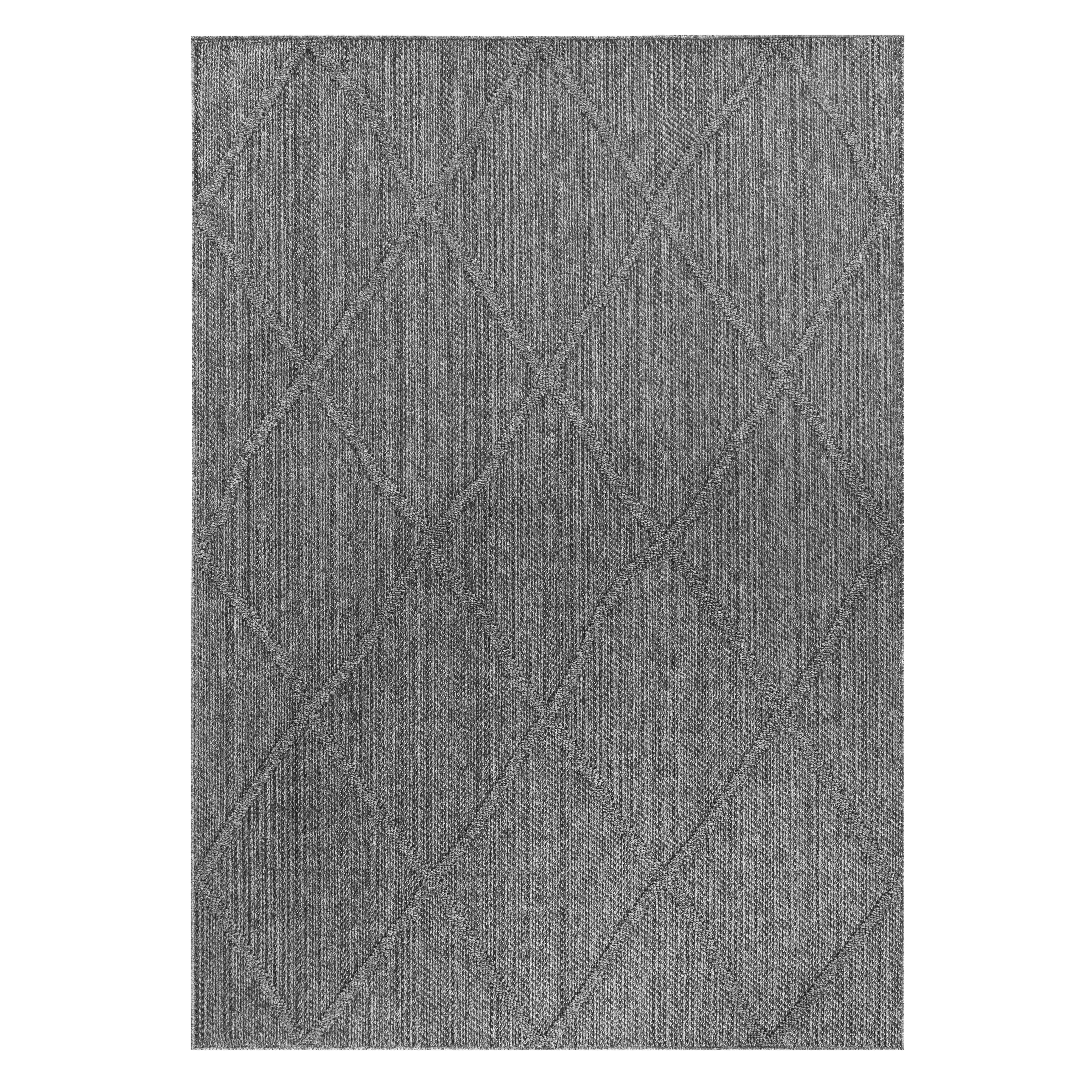 Outdoorteppich Patara Grau ca. 140x200cm - Grau, Design, Textil (140/200cm) - Novel