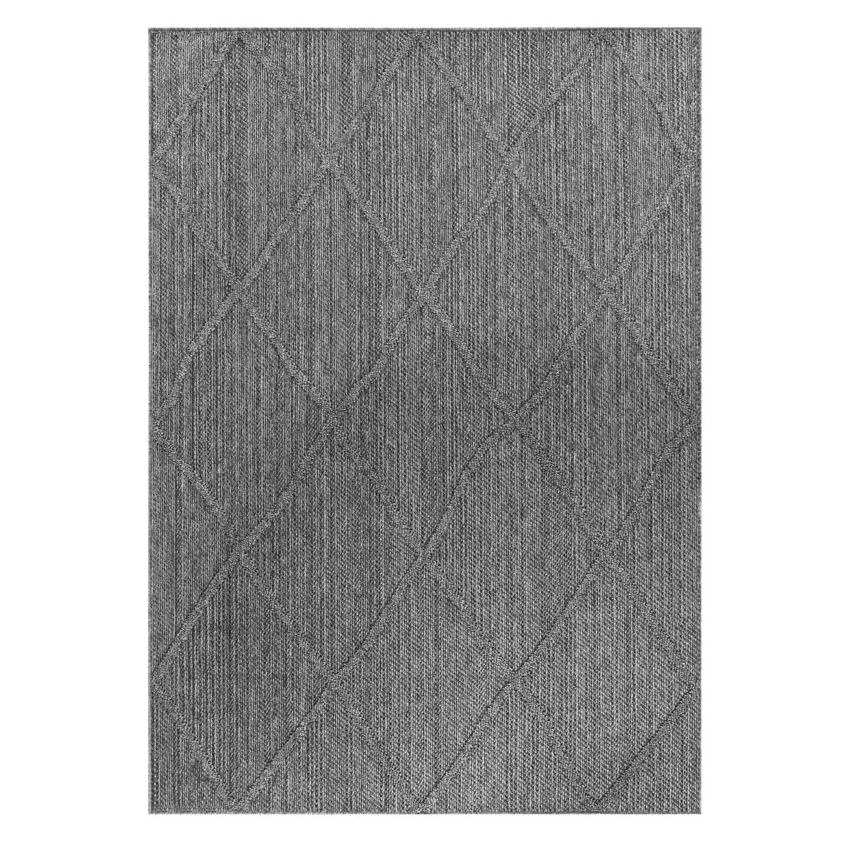 Outdoorteppich Patara Grau ca. 80x150cm - Grau, Design, Textil (80/150cm) - Novel