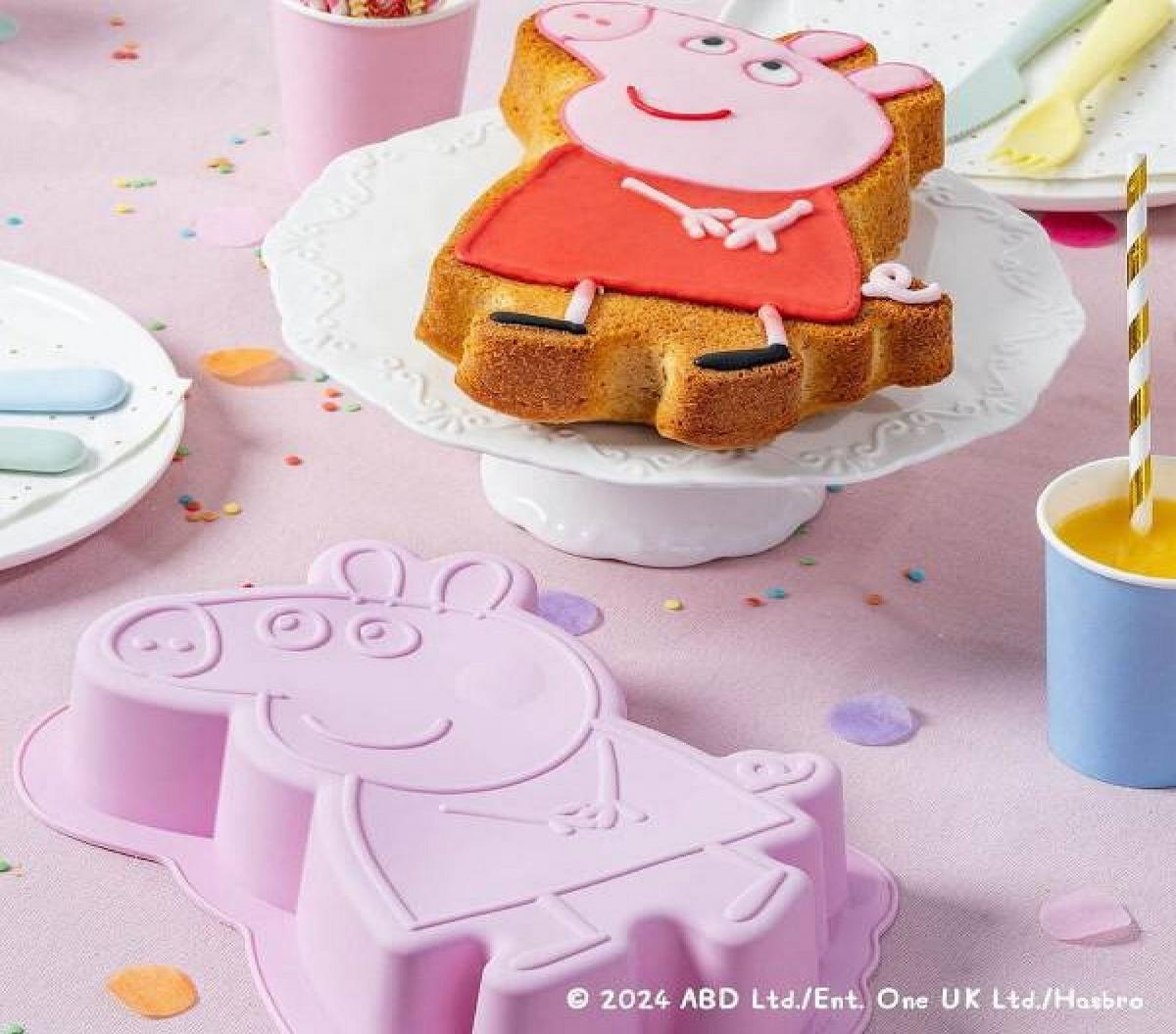 Silikonski Pekač Pujsa Pepa - pink, Trend, umetna masa (6/20/22cm) - Dr.Oetker