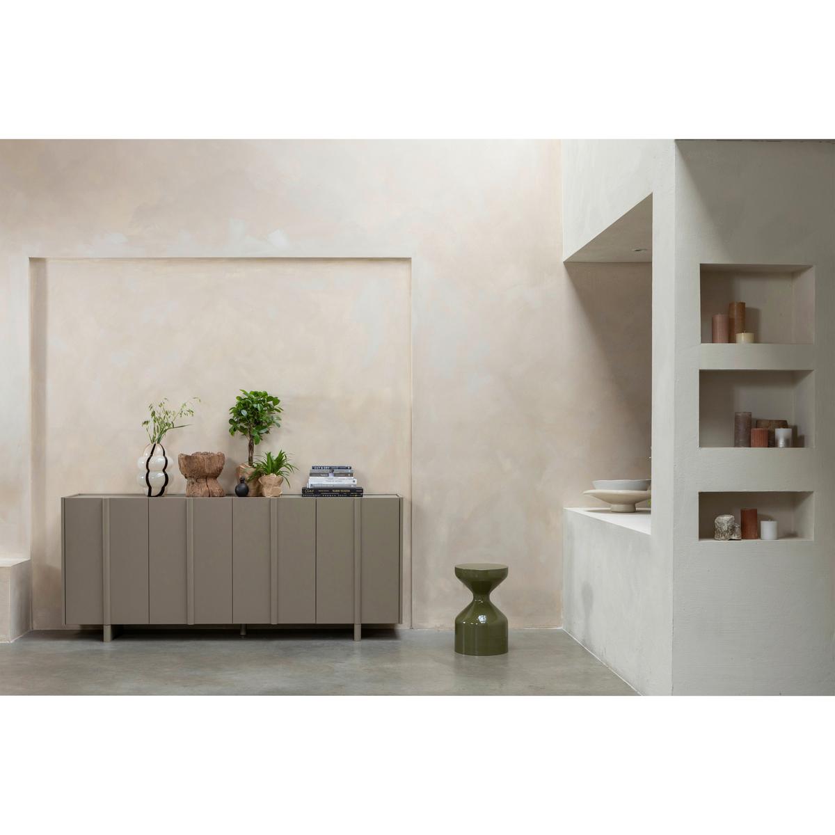 Sideboard Basu Schlammfarben B: 200 cm - Schlammfarben, Design, Holz (200/85/46cm) - Livetastic