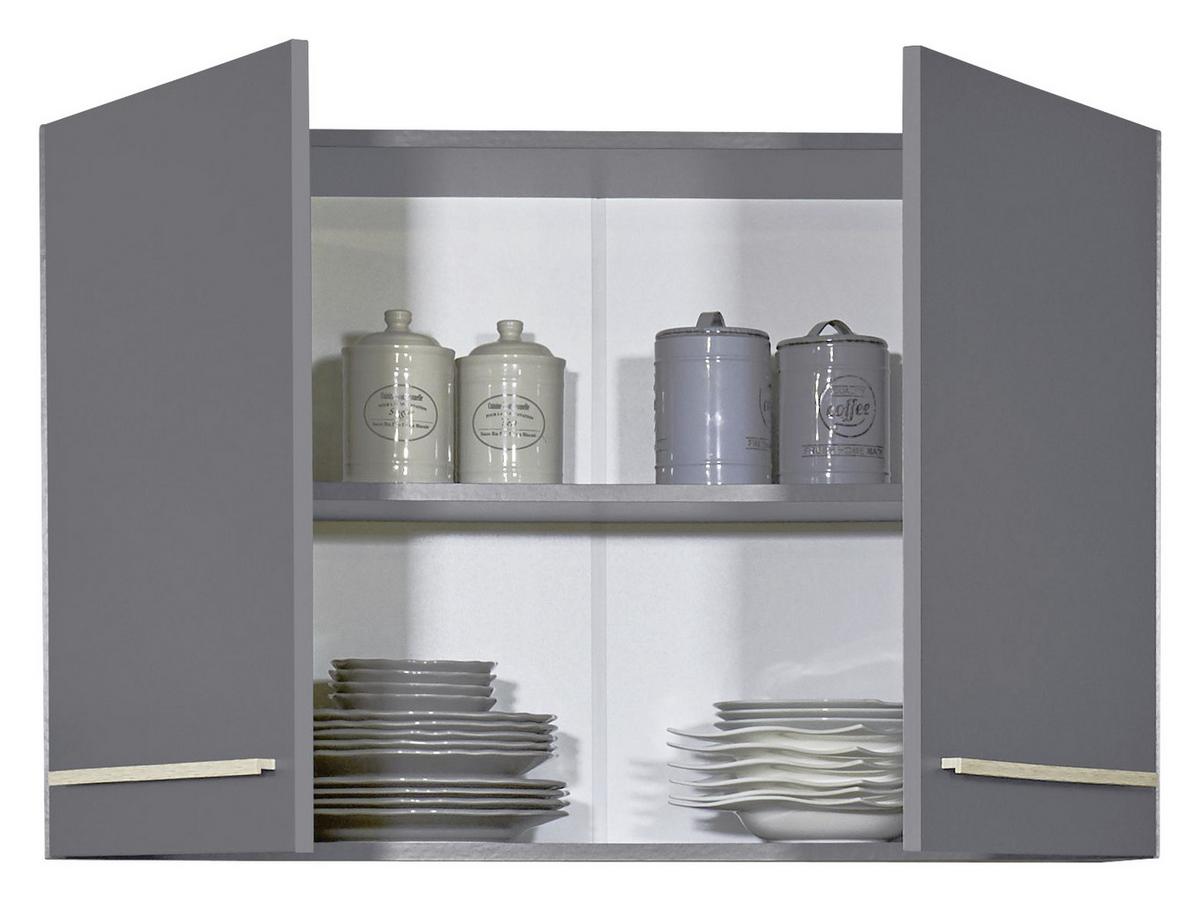 Kuhinjska Zgornja Omarica Bilberry, Antracit, Hrast - hrast sonoma/antracit, Design, leseni material (100/65/33cm) - Carryhome