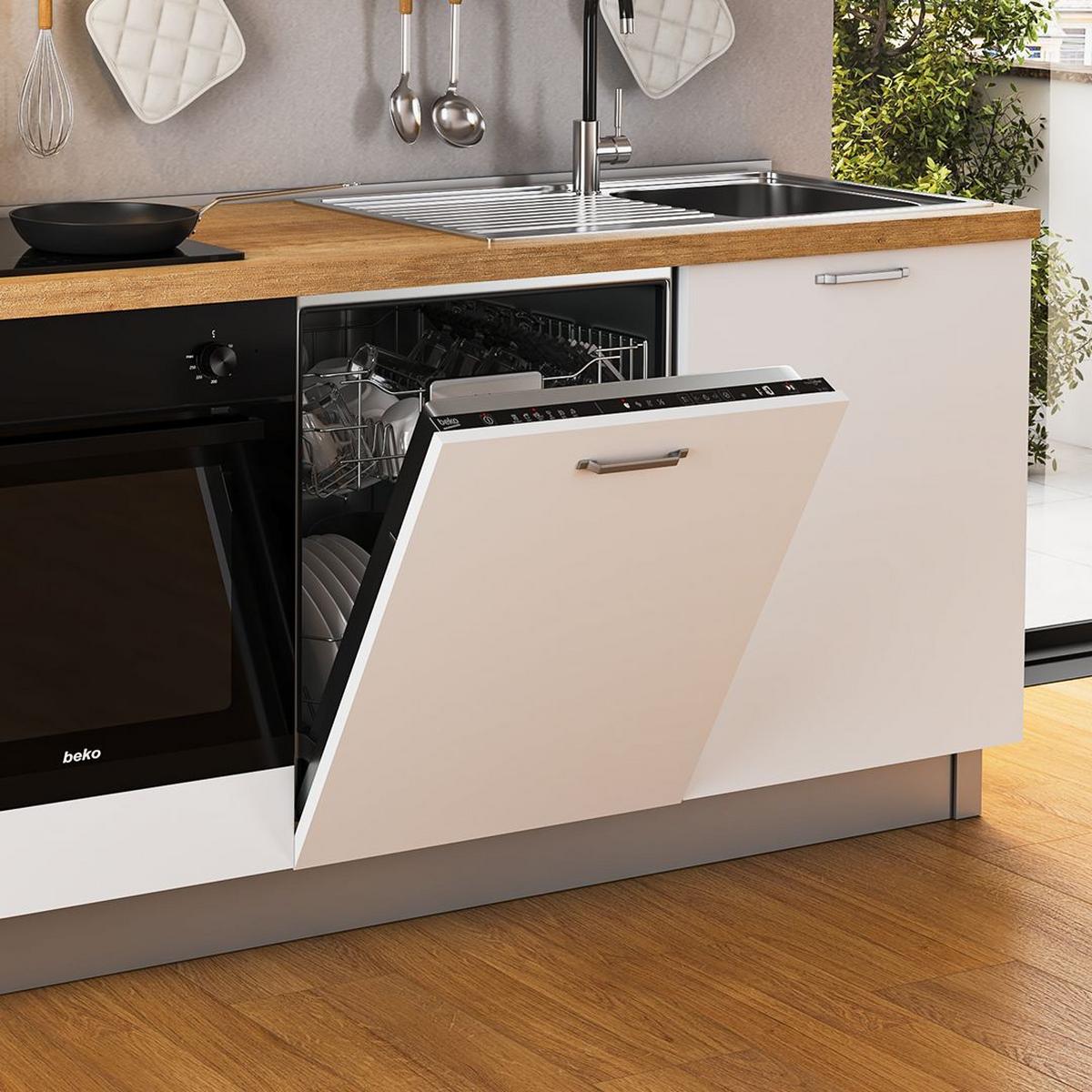 Blok Kuhinja S Aparatima Kira - bijela, Moderno, drvni materijal (240/216/60cm) - Modern Living