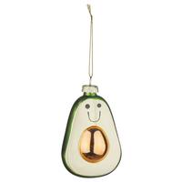 Christbaumanhänger Figures Multicolor - Goldfarben/Schwarz, Glas (6/10/4,5cm) - Mömax