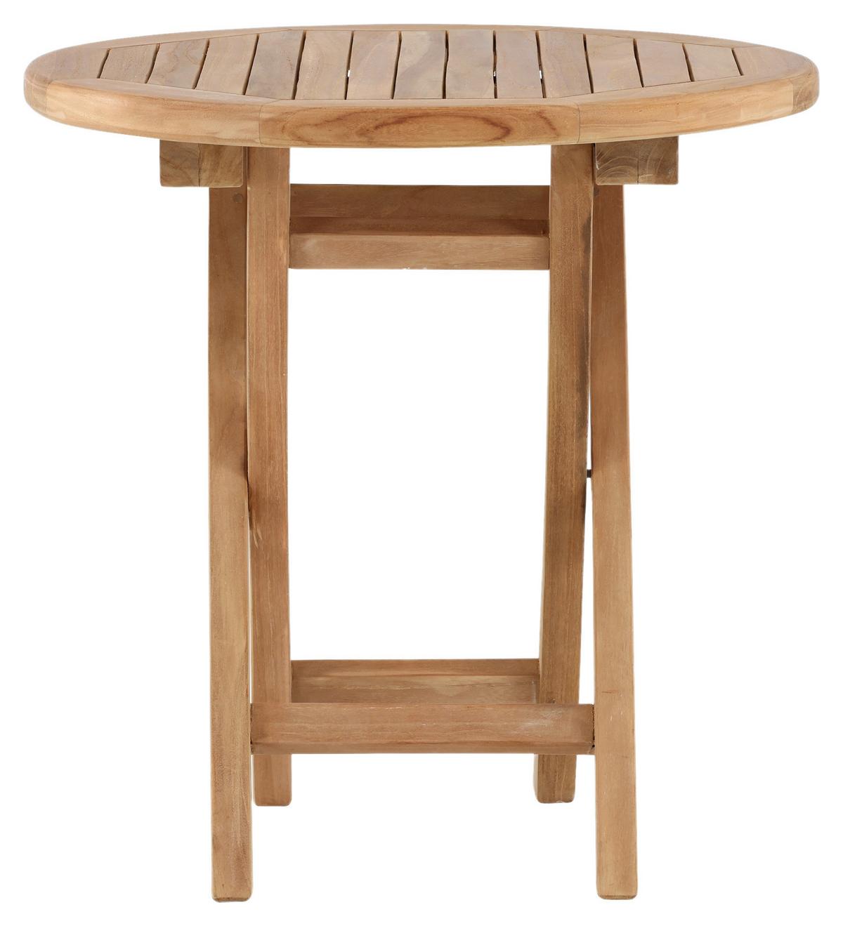 Gartenbeistelltisch Kenya ca. 50x50 cm Teak massiv - Teakfarben, KONVENTIONELL, Holz (50/50/50cm) - Gardenson