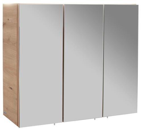 Omara Z Ogledalom Avensis 312 - barve hrasta/prozorno, Moderno, steklo/leseni material (75/73/20,5cm) - Mömax