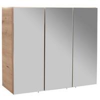 Omara Z Ogledalom Avensis 312 - barve hrasta/prozorno, Moderno, steklo/leseni material (75/73/20,5cm) - Mömax