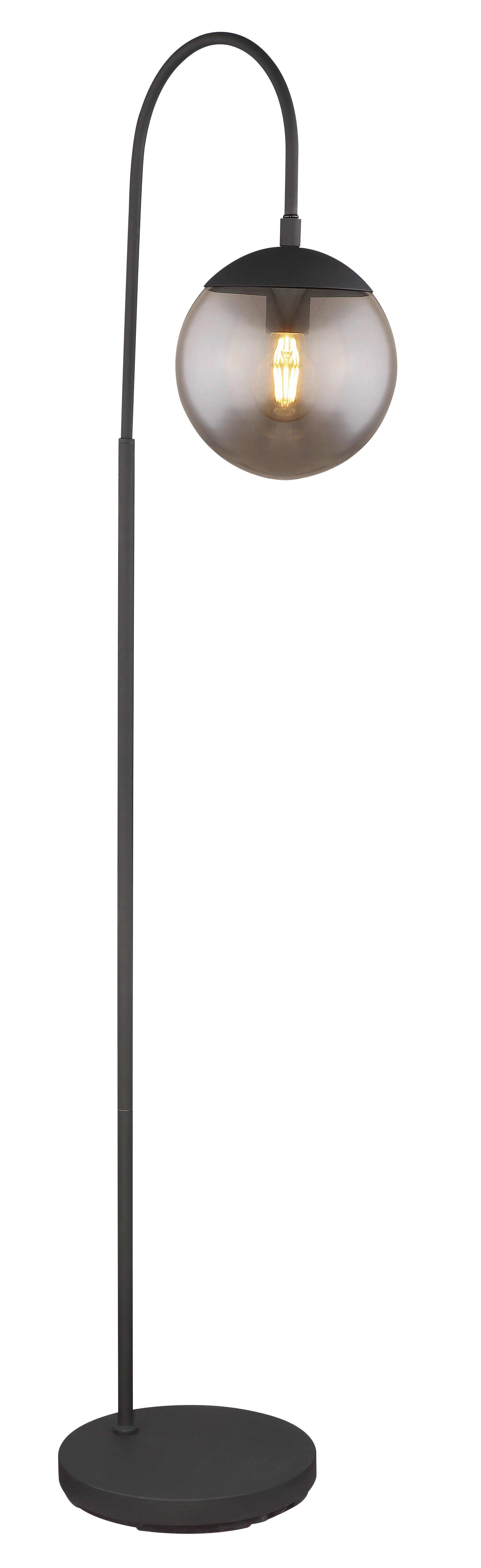 Svetilka V Obliki Loka 15830s1 Blama - črna, Design, kovina/steklo (39/25/150cm) - Globo