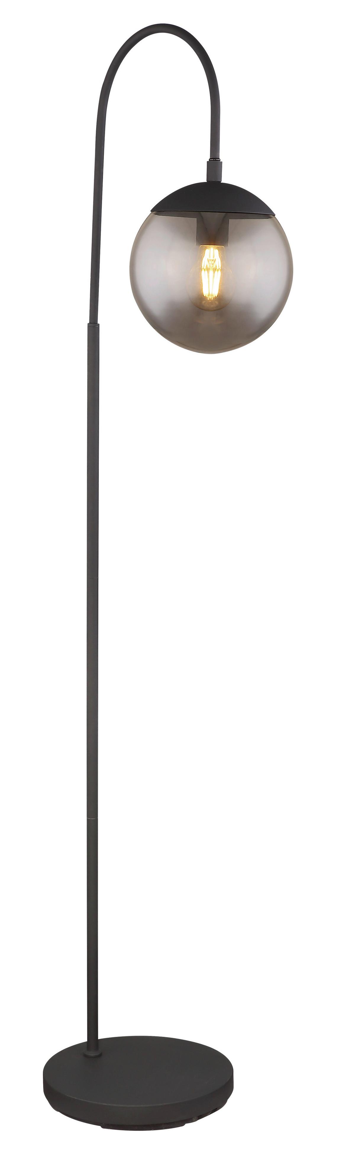 Svetilka V Obliki Loka 15830s1 Blama - črna, Design, kovina/steklo (39/25/150cm) - Globo