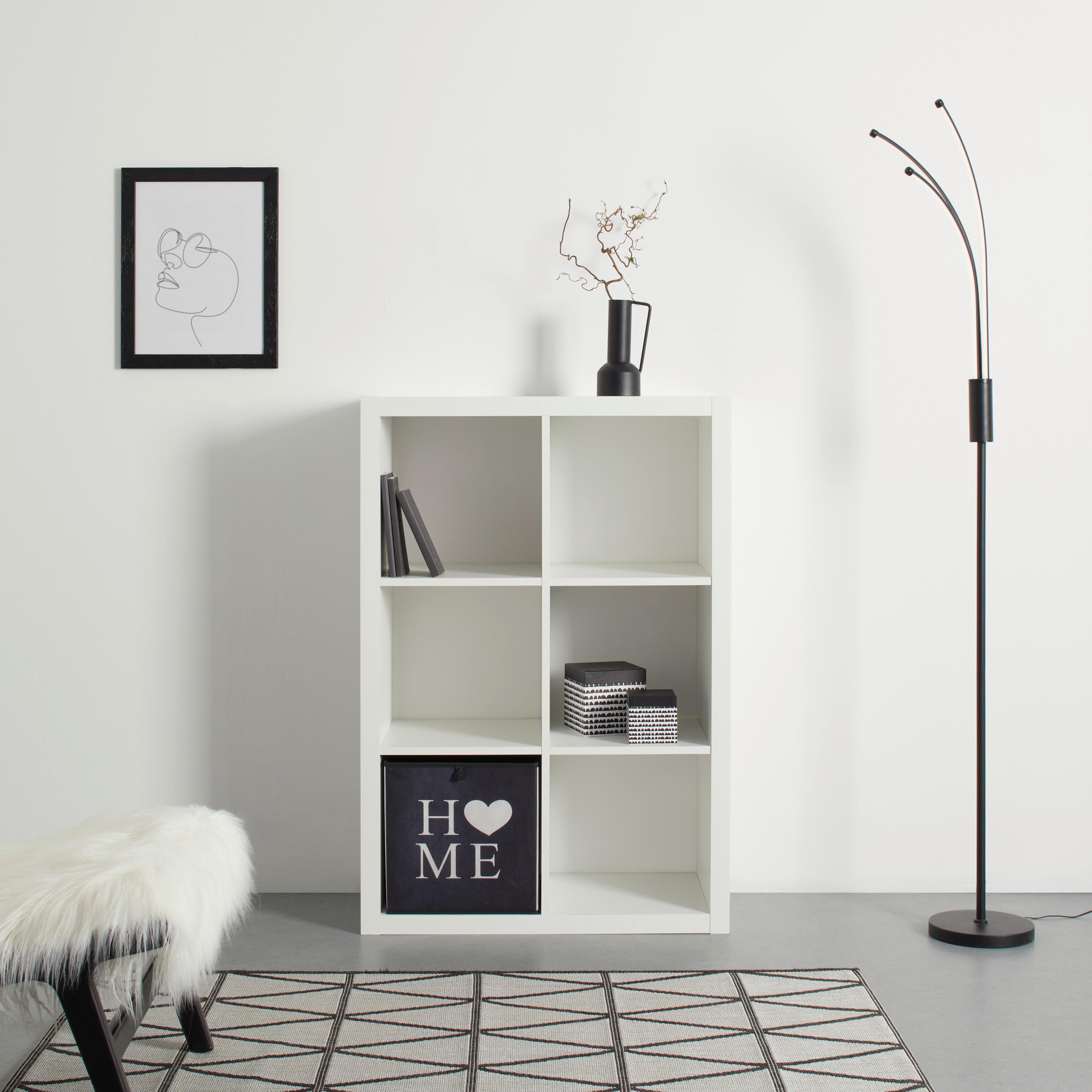 Raumteiler in Weiß - Weiß, KONVENTIONELL, Holzwerkstoff (77/112/38cm) - Based