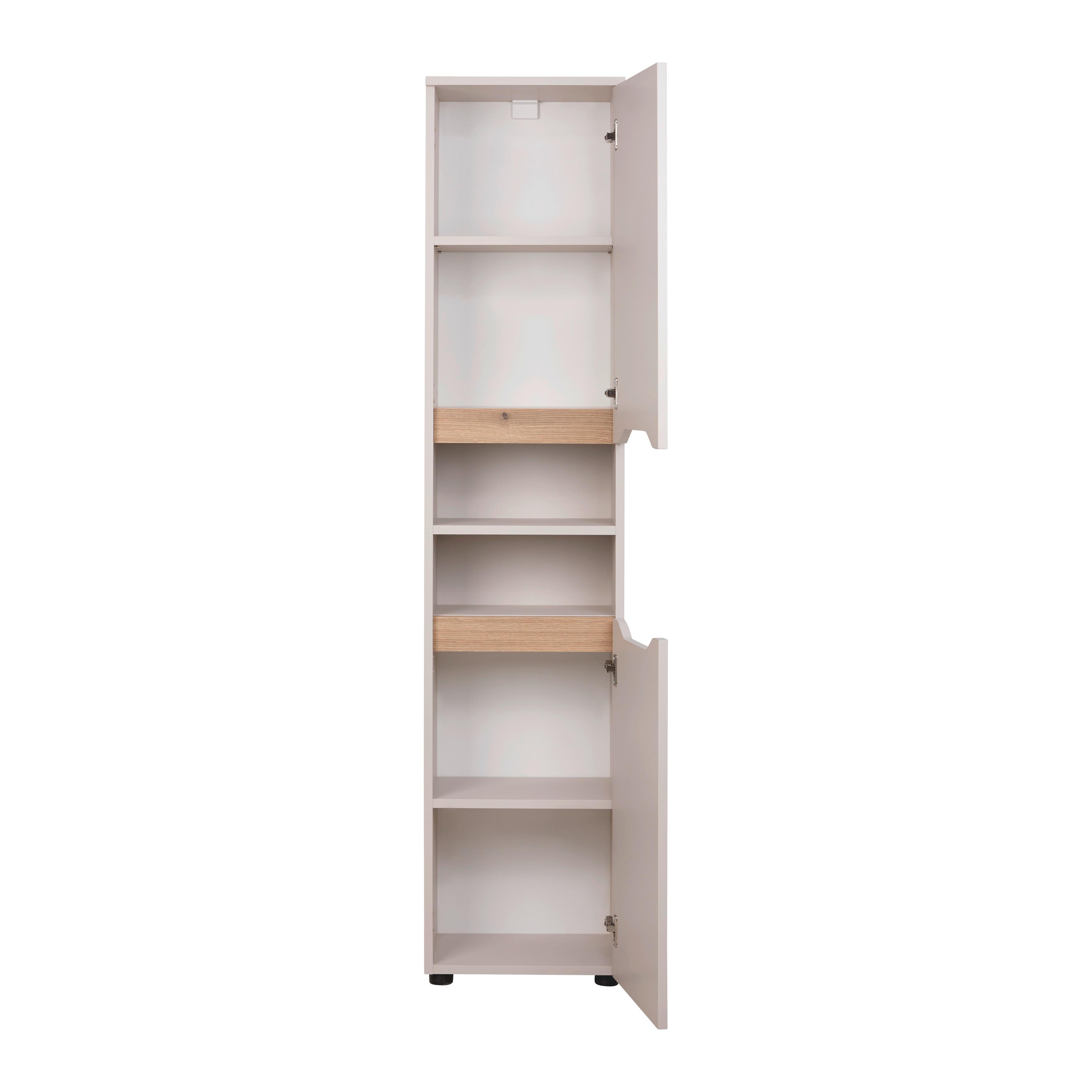 HÖGSKÅP MALLORCA -EXKLUSIV- - svart/kashmir, Modern, trämaterial (40/190/30cm) - Based