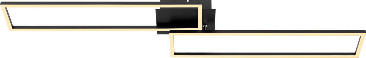 LAMPA SUFITOWA LED FRAME *SBN* - czarny, Trend, tworzywo sztuczne/metal (110/25/8cm) - Novel