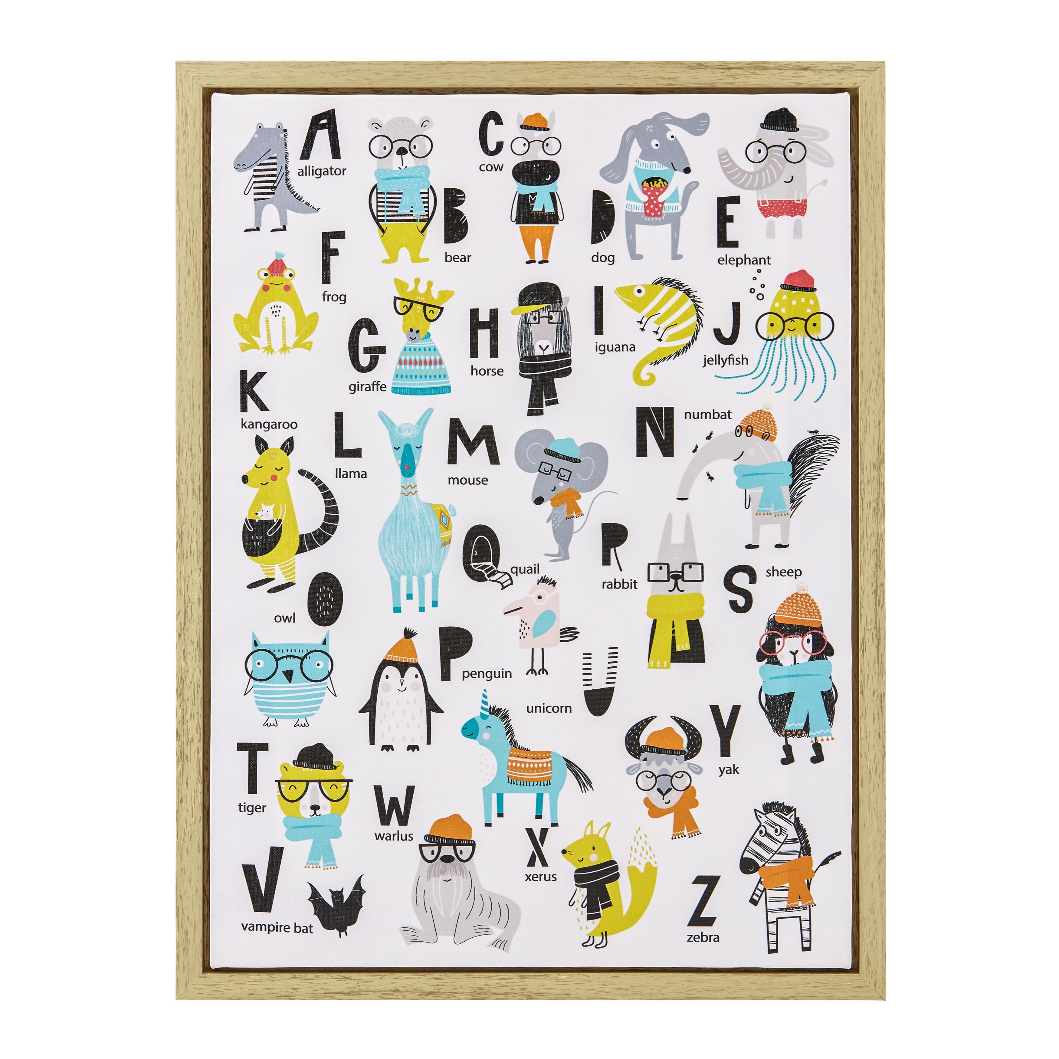 Bild World Map Animal Multicolor ca. 45x60x2,7 cm - Hellbraun/Multicolor, MODERN, Holzwerkstoff/Kunststoff (45/60/2,7cm) - Bessagi Home