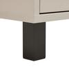 SEITENSCHRANK SOPHIA -EXKLUSIV- - Kaschmir/Schwarz, MODERN, Holzwerkstoff (35/120/33cm) - Mömax