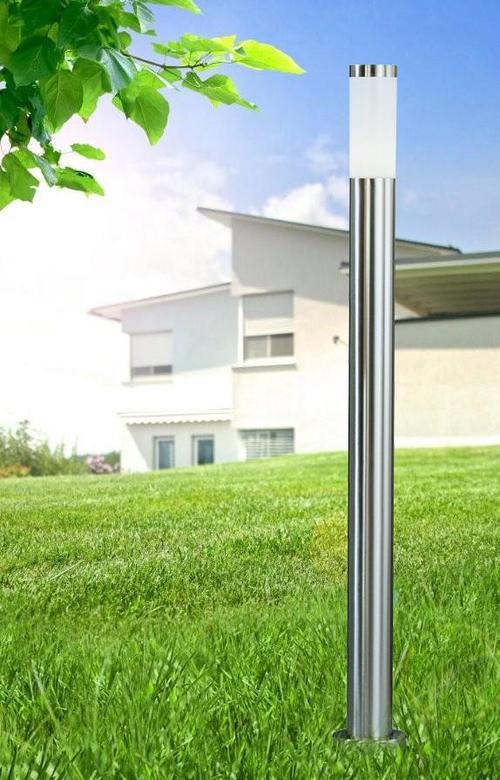 Zunanja Led Svetilka Boston, 9 W - barve nerjavečega jekla/opal, Basics, kovina/umetna masa (13,1/110cm) - Globo