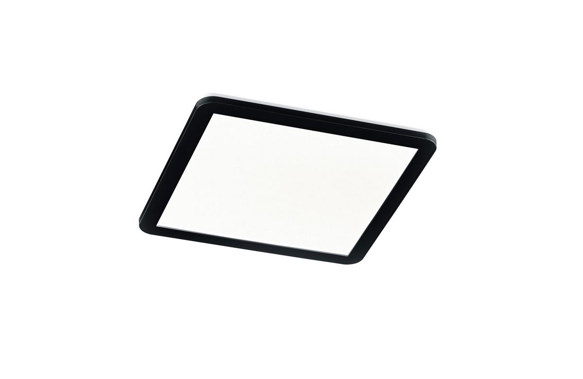 LED-Deckenleuchte Camilla Schwarz/Weiß max. 22 Watt - Schwarz/Weiß, Design, Kunststoff (40/40/3cm) - Trio Leuchten
