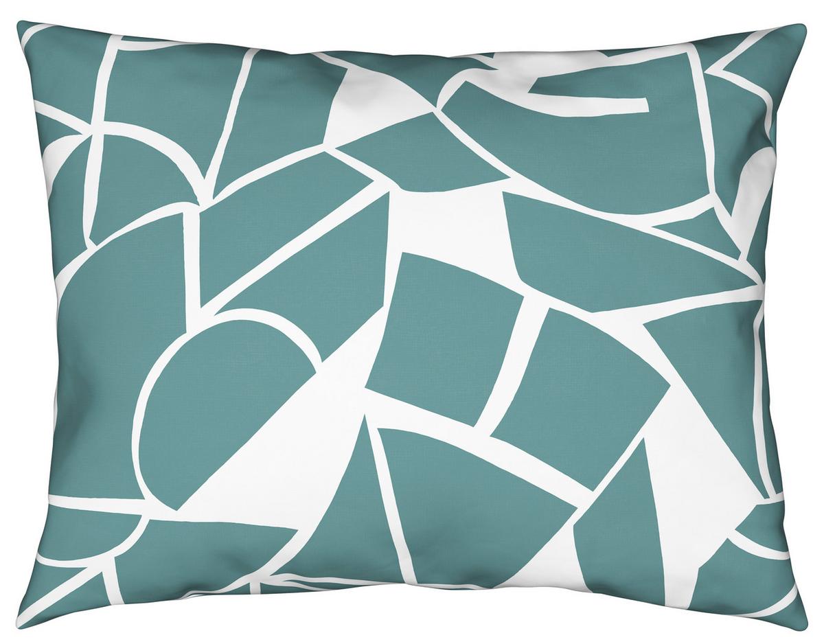 Posteljina Axel 140x200/60x80 Cm - bijela/plava, Moderno, tekstil (140/200cm) - Mömax