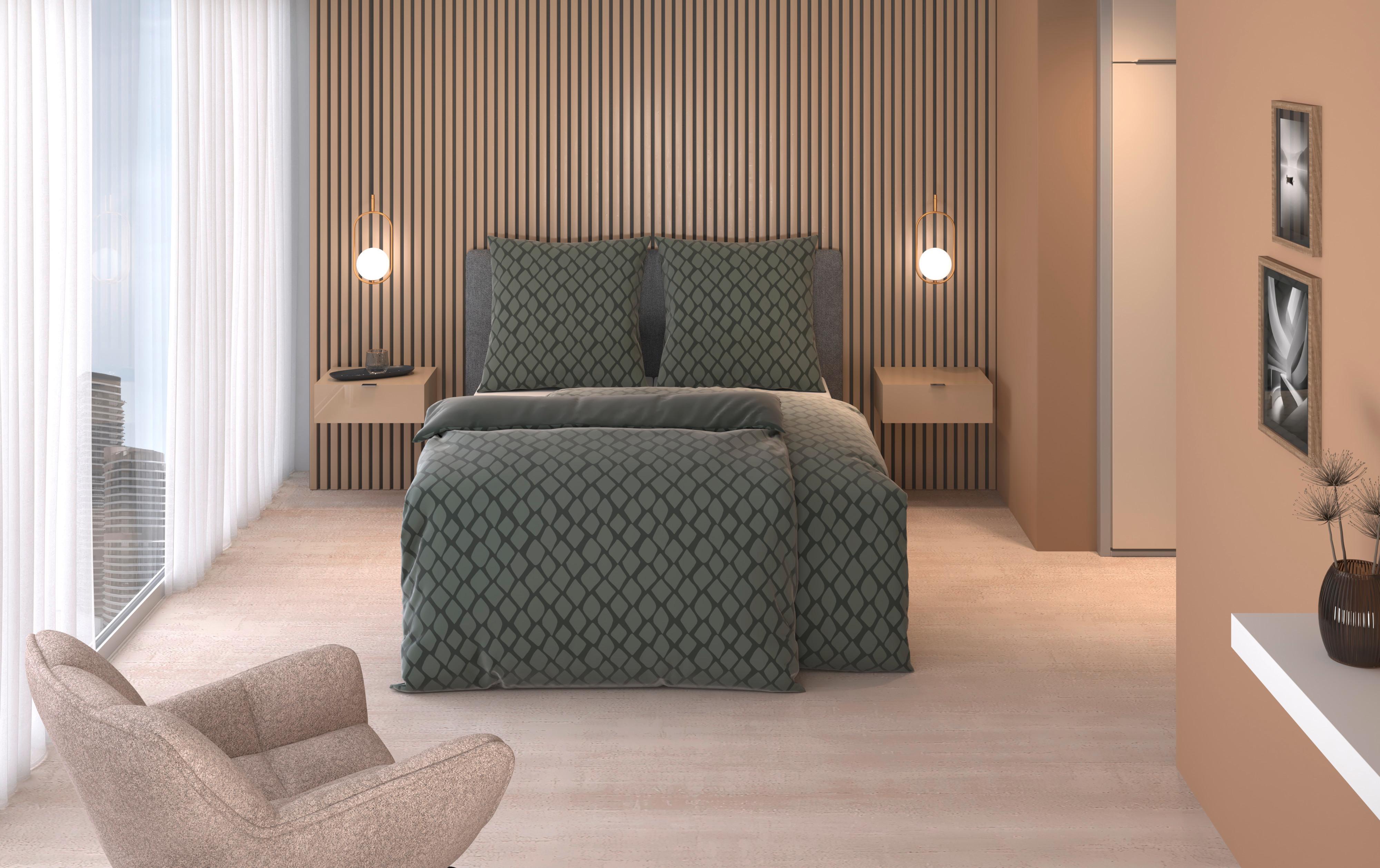 POŚCIEL DWUSTRONNA SNAKO - DK - zielony, Design, tkanina (135/200cm) - Dieter Knoll