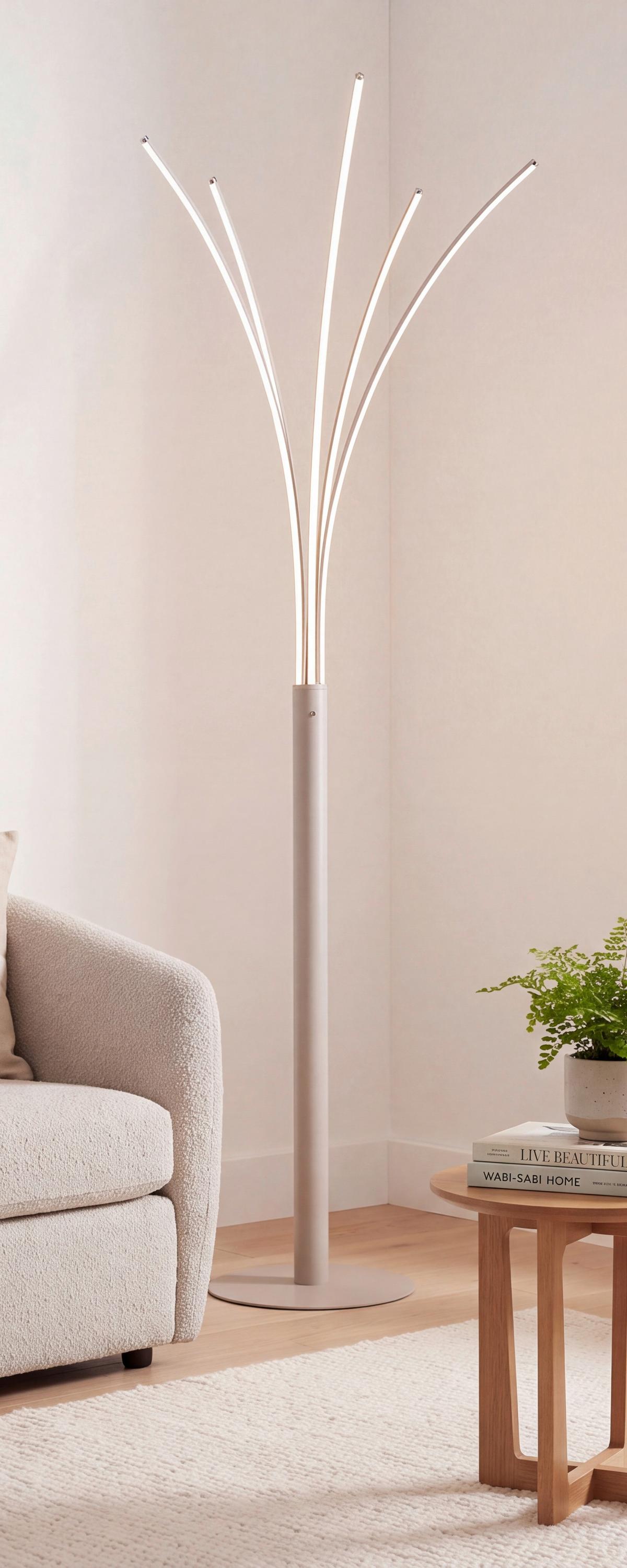 Led Svjetiljka Podna 59229b Bizzy - crna, Design, metal/plastika (56/60/187cm)
