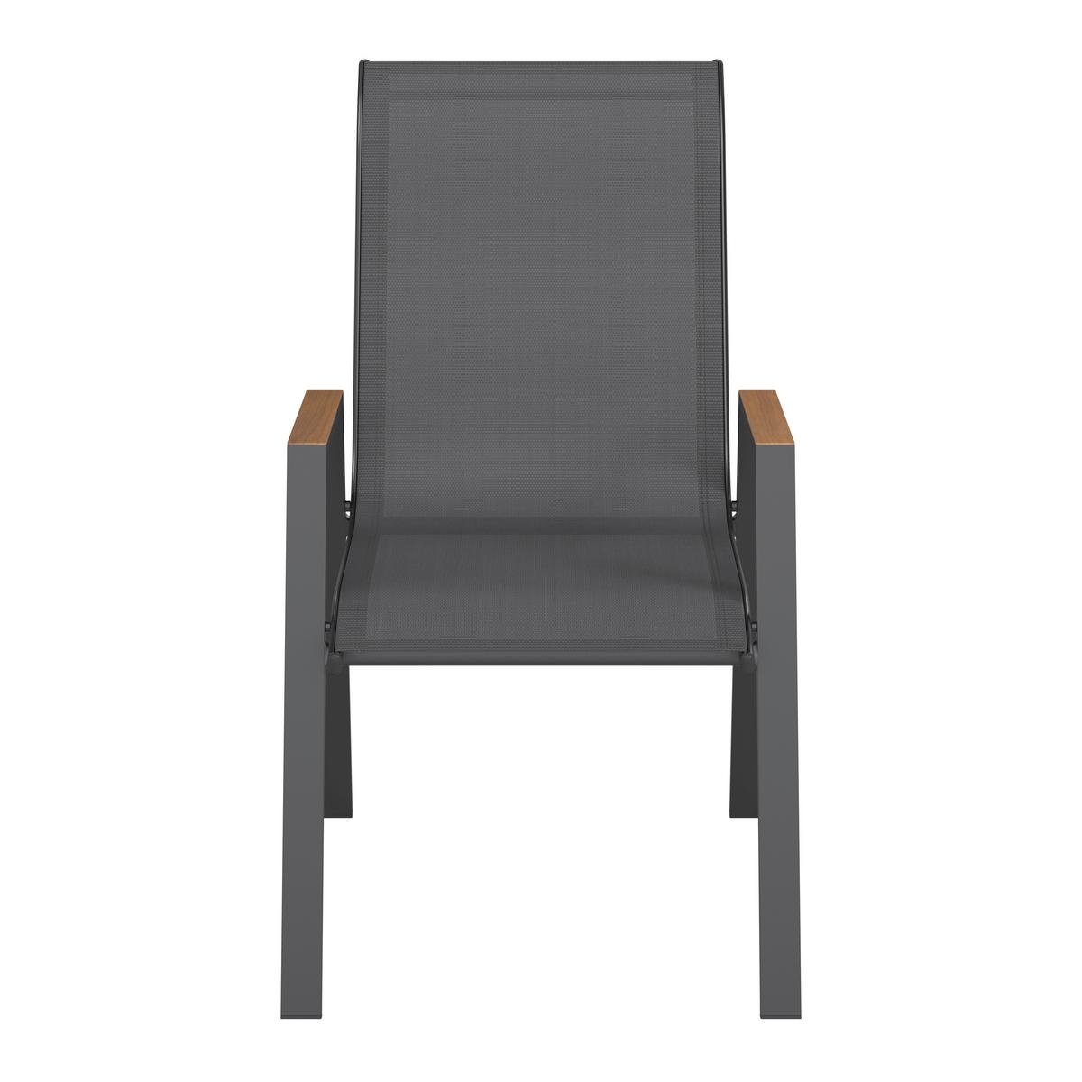 Stolica Deni 1 - prirodna boja/antracit, Osnovno, metal/tekstil (54/90/76cm) - Mömax