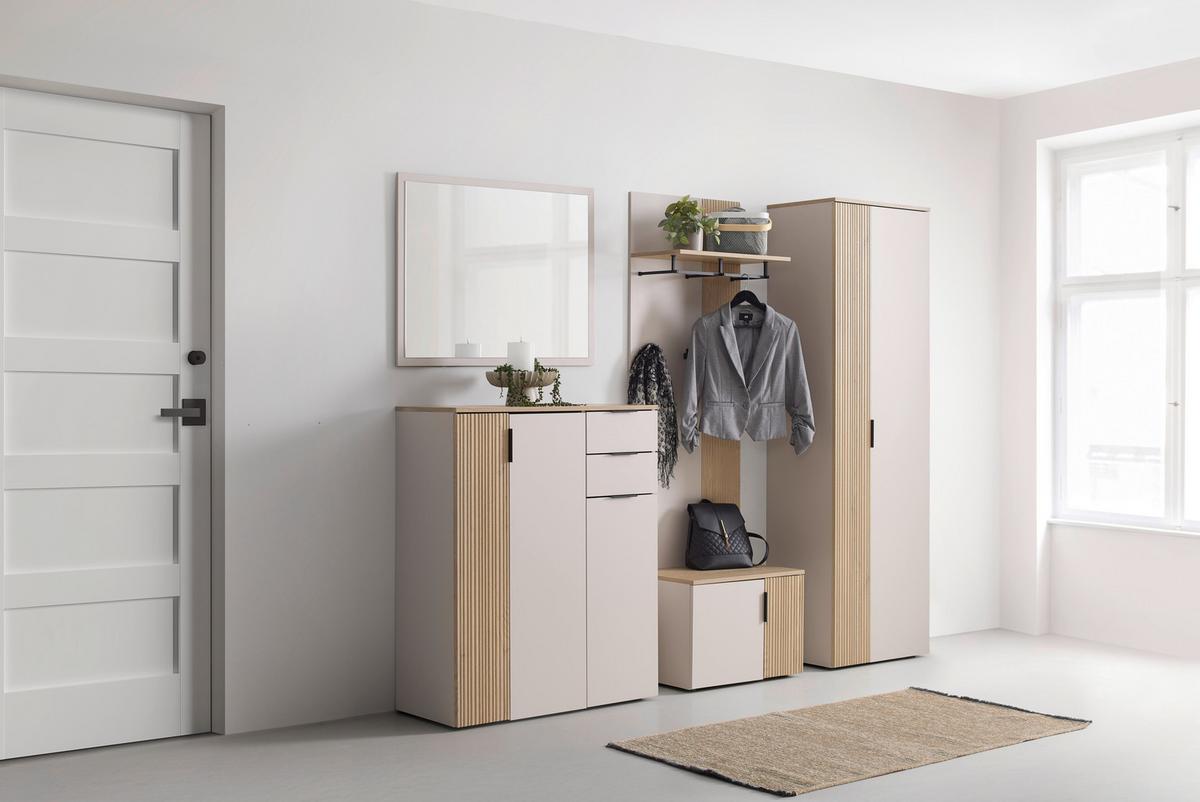 Garderobni Ormar Cannes - kašmir/boja hrasta, Moderno, pločasti materijal/plastika (60/195/40cm) - Modern Living
