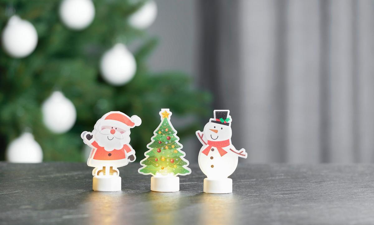 Led Díszlámpa Girm - piros/fehér, Modern (11cm) - Premium Living
