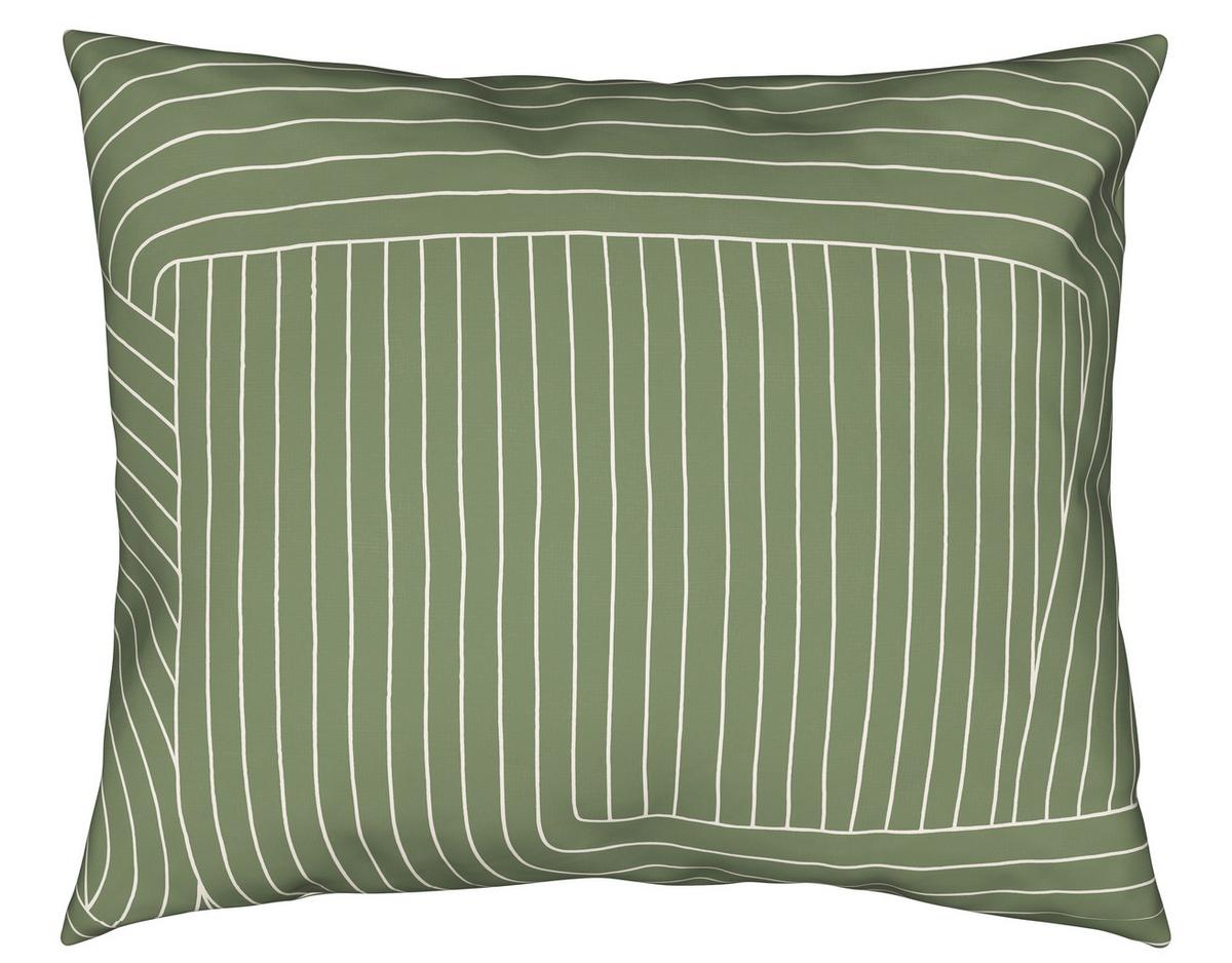 Bettwäsche Scribble ca. 160x210cm - Beige/Grün, Modern, Textil (160/210cm) - Modern Living