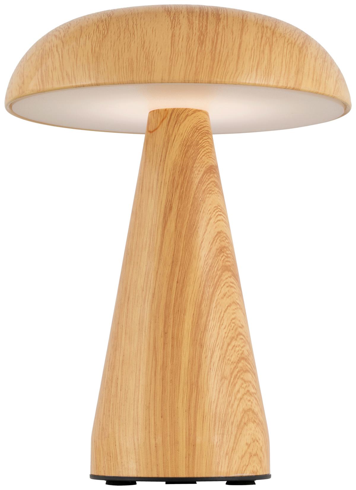 LAMPA STOŁOWA SINDY - kolor naturalny, Trend, tworzywo sztuczne/metal (15,5/21cm) - Novel
