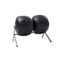 Komposter Kompost-Zwilling Schwarz ca. 380l - Schwarz, Basics, Kunststoff (148/111/80cm)