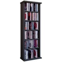 CD-Regal Vostan in Schwarz, B: 31 cm - Schwarz, KONVENTIONELL, Holzwerkstoff (31/92/18cm) - MID.YOU