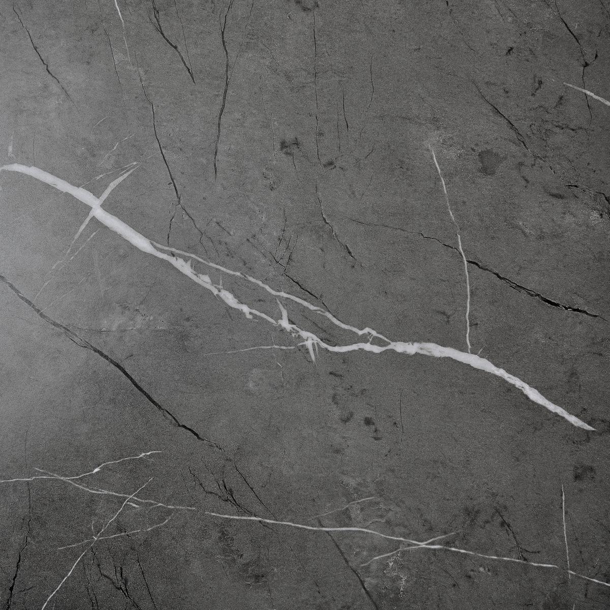 Raztegljiva Jedilna Miza Elian, 140-180x80cm - siva/črna, Konvencionalno, kovina/leseni material (140/180/75/80cm) - MID.YOU