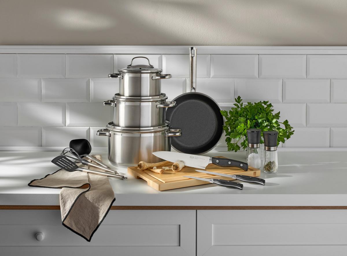 ZESTAW GARNKÓW 13605 RÖSLE - Basics, metal (37,8/29/59cm) - Rösle