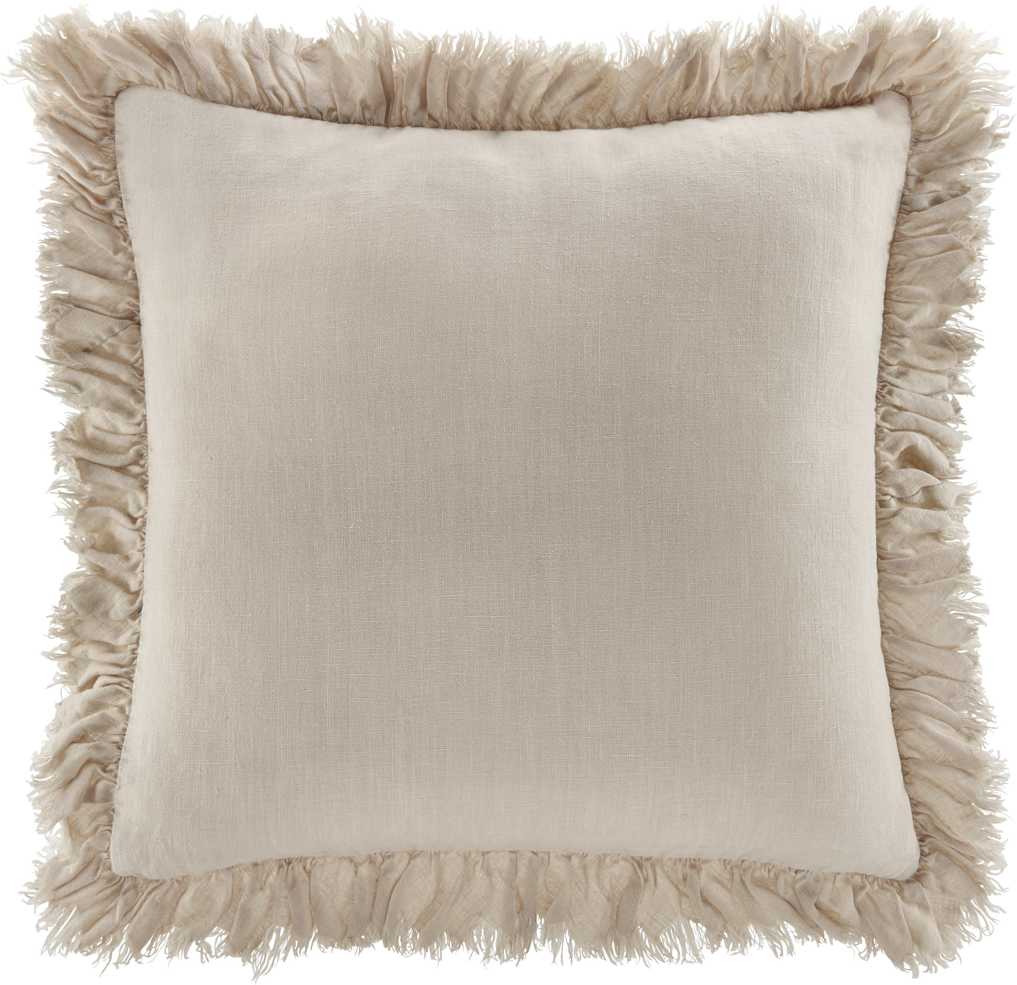 Zierkissen Pascaline in Naturfarben ca. 45x45cm - Naturfarben, MODERN, Textil (45/45cm) - Bessagi Home