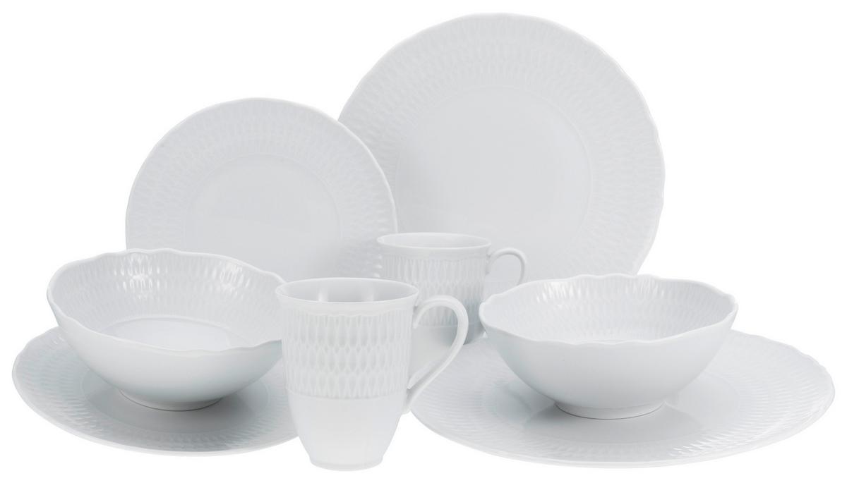 Porcelán Étkészlet Sofia White - fehér, Trend, kerámia - Creatable