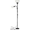 GOLVLAMPA VANESSA - vit/svart, Modern, metall/plast (42/21/180cm) - Mömax