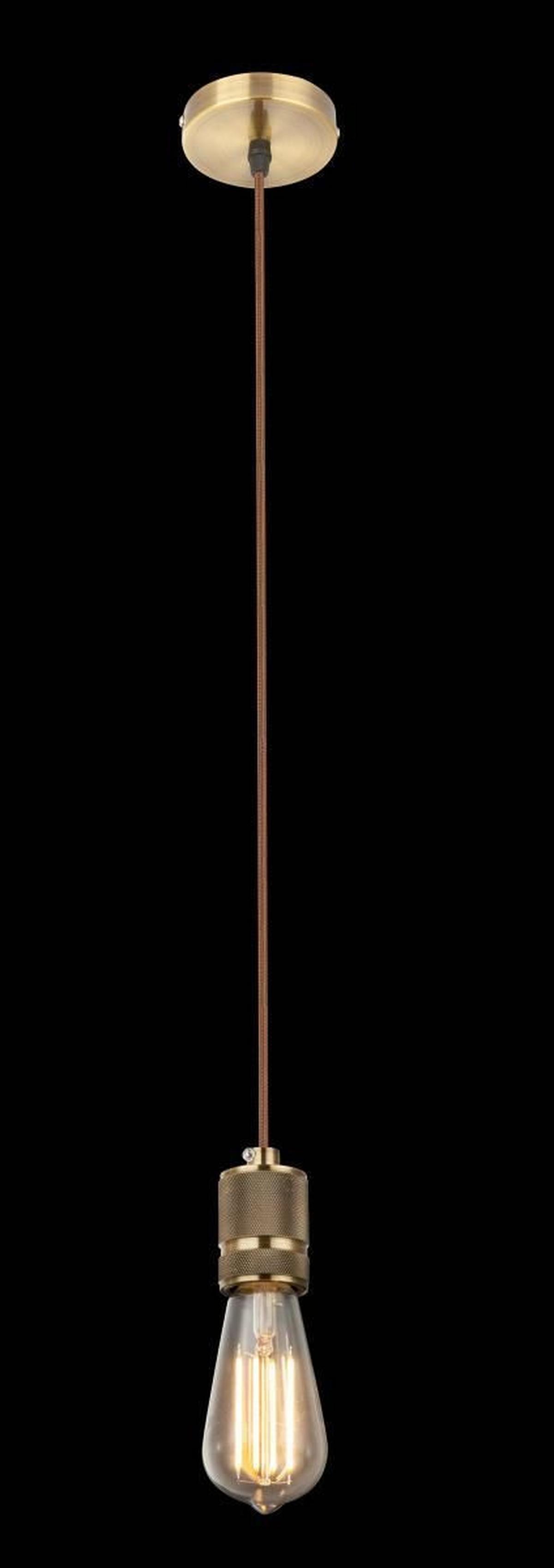 LAMPA WISZĄCA A21 NUR AUFHÄNGUNG - kolor mosiężny, Basics, metal/tkanina (10/150cm) - Globo