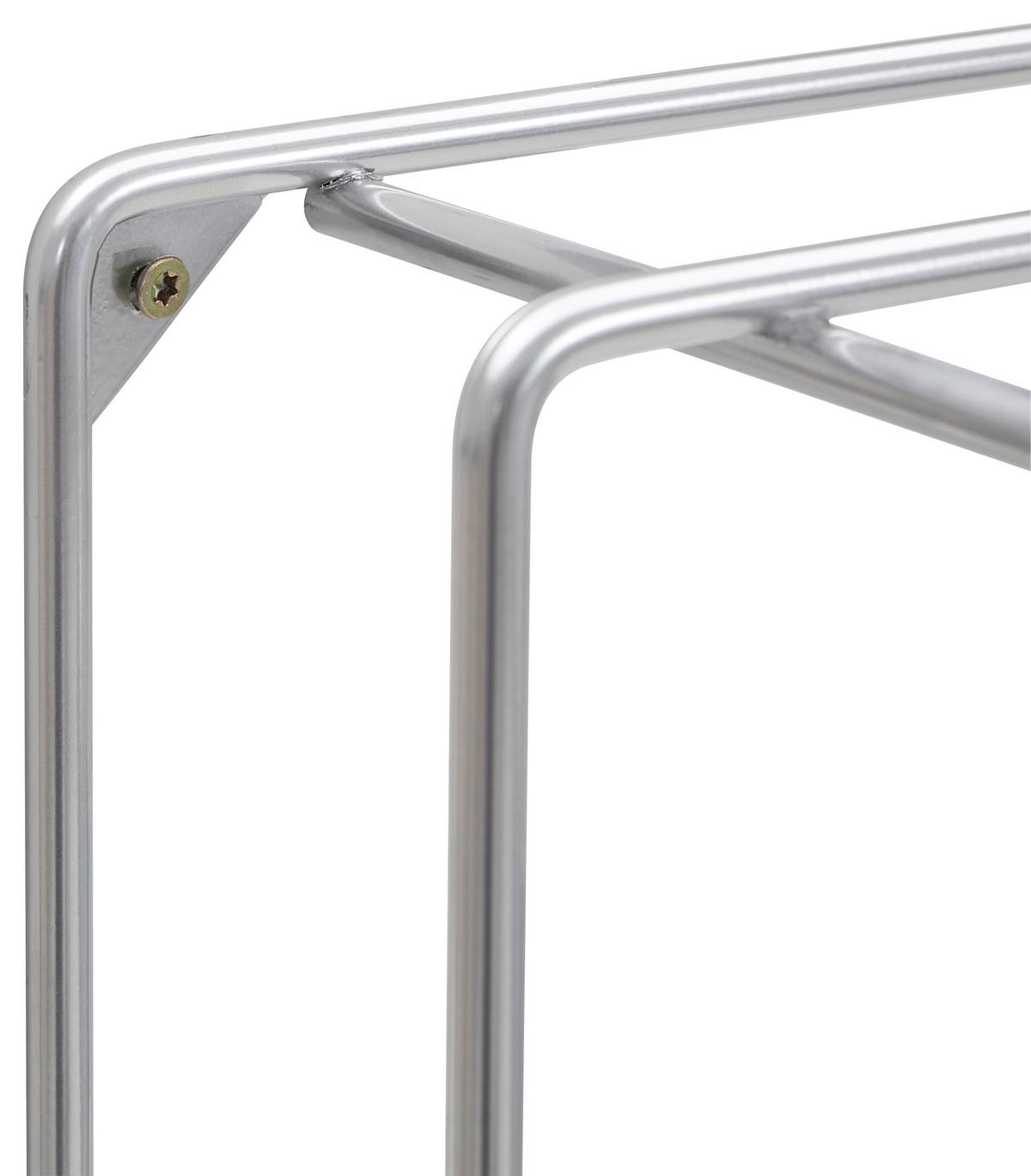 WIESZAK ŚCIENNY STABILO GARDEROBE - kolor chromowy, Basics, metal (73/38/26cm) - Livetastic