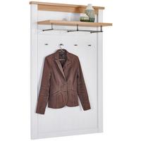 Garderobni Panel Rovigio, Barva Macesna, Bela - barve hrasta/bela, Basics, leseni material (97/151/32,1cm) - Landscape